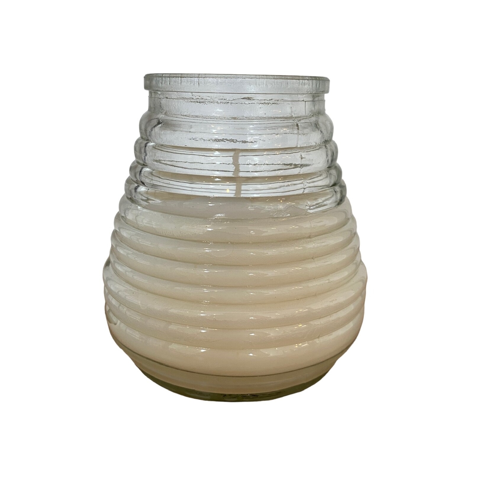 Citronella (anti-muggen) kaars in glas wit