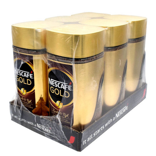Nescafé koffie  Nescafe Gold oploskoffie 6x200 gram