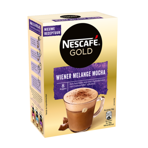 Nescafé koffie  Nescafé  Gold Wiener Melange Mocha sachets
