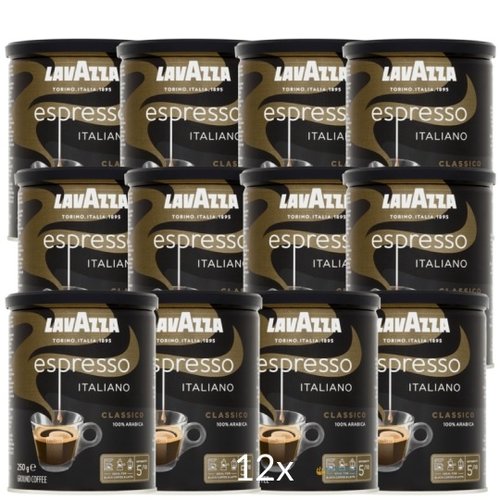 Lavazza Lavazza Espresso Italiano Black gemalen 12x250 gram