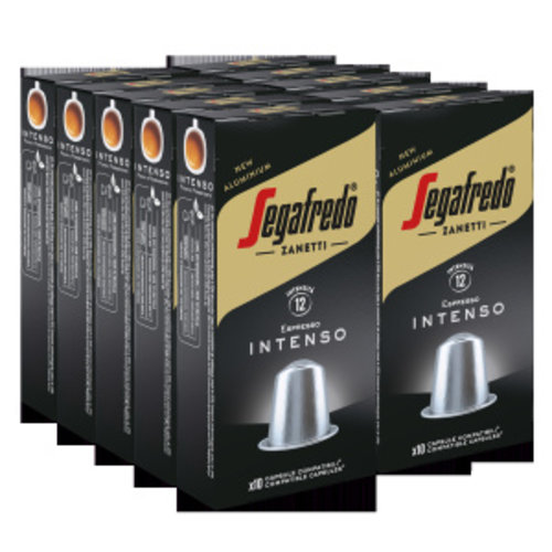 Segafredo Intenso Aluminium cups voor Nespresso  10x