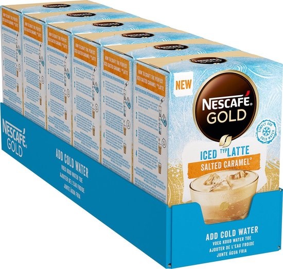 Nescafe Gold Iced Salted Caramel Latte 7 per Pack