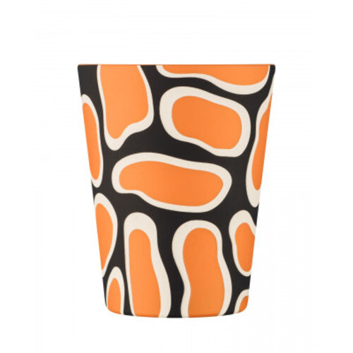 Ecoffee Cup PLA, Coffee cup to Go 350 ml | Orange  Silicone