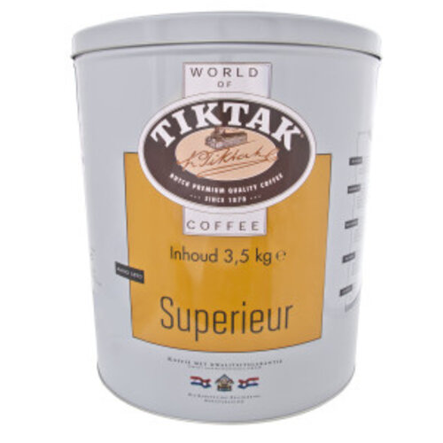 Tiktak  Tiktak Superior quick filter ground coffee 3.5 kg Can