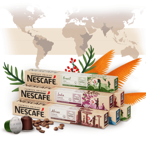 Nescafé cups - Suitable for Nespresso machines except the Vertuo machines.