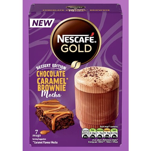 Nescafé koffie  Nescafé Gold Chocolate Caramel Brownie Mocha sachets