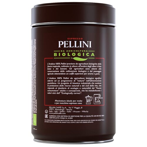 Pellini Pellini BIO biologica 100% arabica filterkoffie 250 g