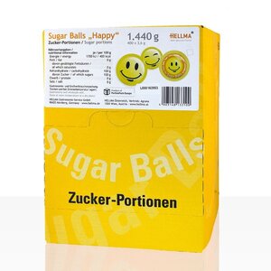 Hellma Sugar Balls Happy Smile 400 x 3.6g