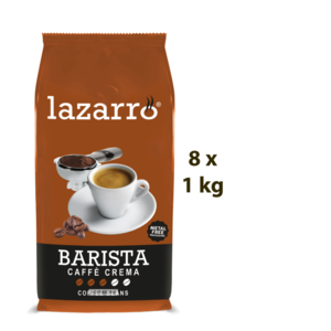 Lazarro Lazarro Barista Caffe Crema bonen 8 x 1 kg