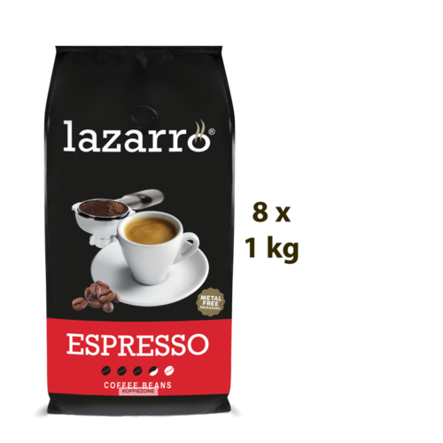 Lazarro Lazarro Espresso Beans 8 x 1 kg