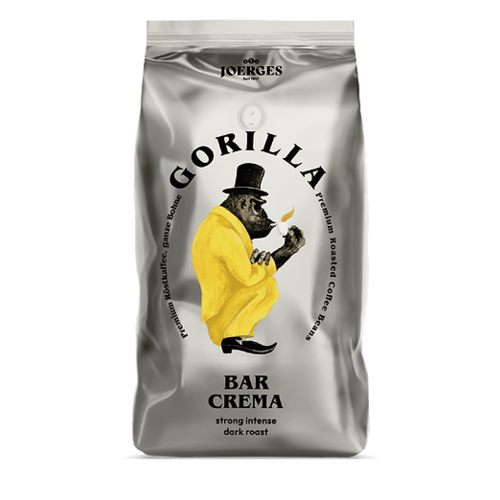 Joerges Gorilla koffie  Gorilla Bar Crema bonen 1kg