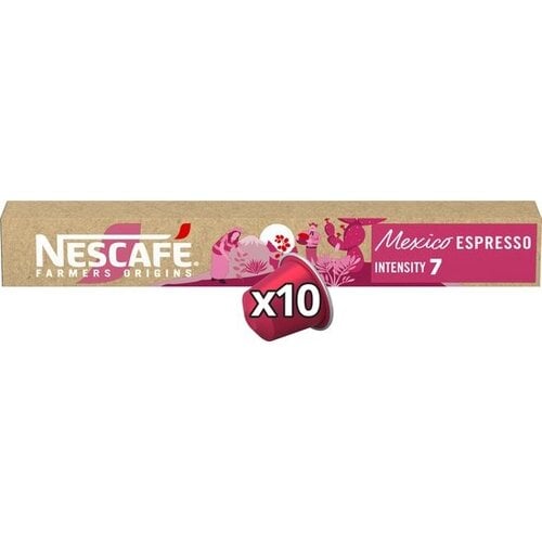Nescafé koffie  Nescafe Farmers Origins Mexico espresso capsules 10x