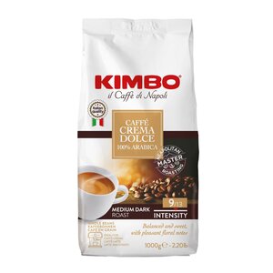 Kimbo Kimbo Caffe crema Dolce bonen 1 kg Kimbo Kimbo Caffe crema Dolce bonen 1 kg