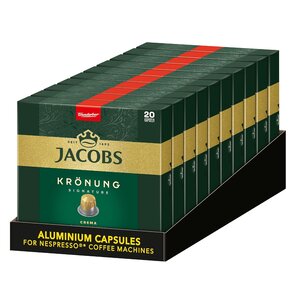 Jacobs Jacobs Krönung Crema 200 Nespresso compatibele capsules Jacobs Jacobs Krönung Crema 200 Nespresso compatibele capsules