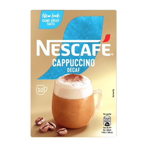 Nescafé koffie  Nescafé Gold Cappuccino Decaffeinated sachets