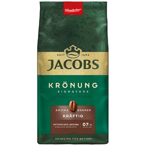 Jacobs koffie Jacobs Krönung Kraftig beans 500g Jacobs koffie Jacobs Krönung Kraftig beans 500g
