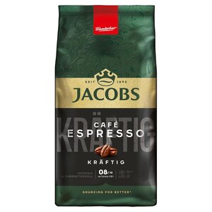 Jacobs koffie Jacobs Cafe Espresso Kraftig coffee beans 1kg Jacobs koffie Jacobs Cafe Espresso Kraftig coffee beans 1kg