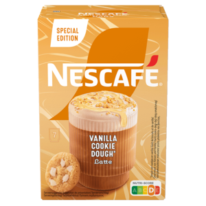 Nescafé koffie  Nescafé Vanilla Cookie Dough sachets 7x