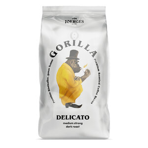 Joerges Gorilla koffie Gorilla Espresso Delicato bonen 1kg Joerges Gorilla koffie Gorilla Espresso Delicato bonen 1kg