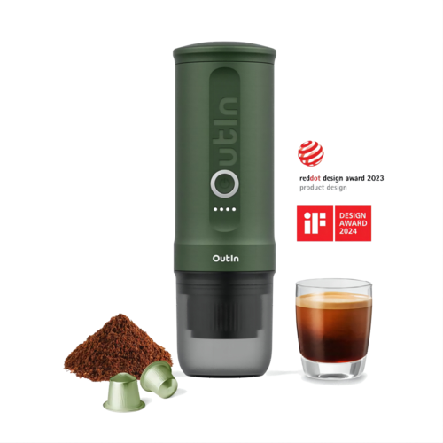 Outin Nano Draagbare Espressomachine Groen