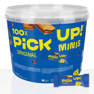 Leibniz Pick Up Minis Chocoladereep 100-stuks Voordeelverpakking Leibniz Pick Up Minis Chocoladereep 100-stuks Voordeelverpakking