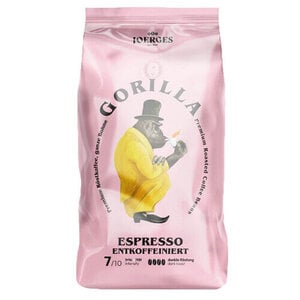 Gorilla Gorilla Decaffeinated coffee beans 1kg Gorilla Gorilla Decaffeinated coffee beans 1kg