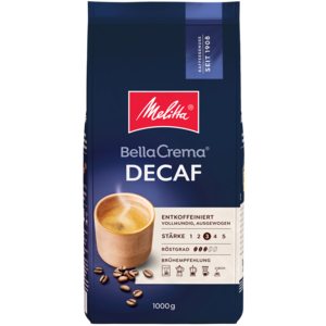 Melitta Melitta BellaCrema Decaf beans 1000 g Melitta Melitta BellaCrema Decaf beans 1000 g