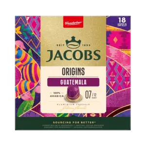 Jacobs koffie Jacobs Origin Guatemala Nespresso compatible capsules 18x BBD 22-08-2026 Jacobs koffie Jacobs Origin Guatemala Nespresso compatible capsules 18x BBD 22-08-2026