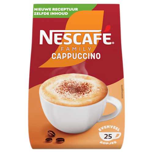 Nescafé koffie Nescafe Familiy Cappuccino zak 230 g Nescafé koffie Nescafe Familiy Cappuccino zak 230 g