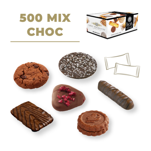 Mix Choc koekjes 500 Stuks – Luxe Chocoladekoekjes bij de koffie