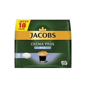Jacobs koffie Jacobs Crema Mild UTZ 18 pads THT 25-04-2026