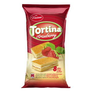 Vincinni Tortina aardbei cakes 200g THT 18-08-2026 Vincinni Tortina aardbei cakes 200g THT 18-08-2026