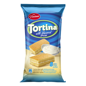 Vincinni Tortina melkroom cake 200 g THT 11-07-2026 Vincinni Tortina melkroom cake 200 g THT 11-07-2026