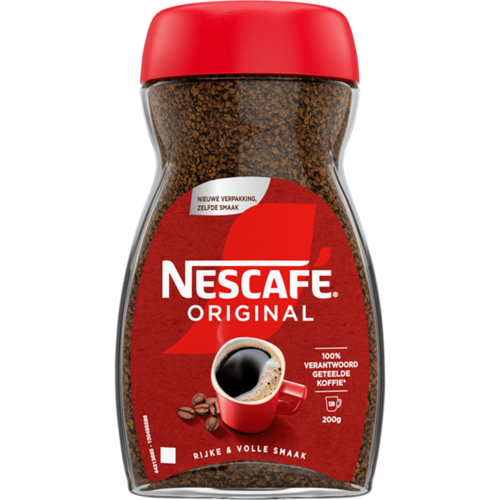 Nescafé koffie  Nescafé oploskoffie Original 200 gram • sixpack