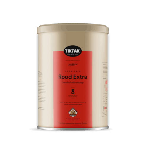 Tiktak  Tiktak Rood Snelfilter gemalen koffie 3.5 kg  Blik