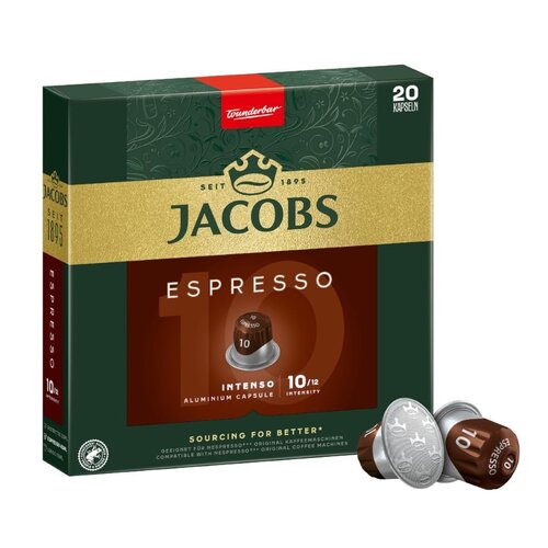 Jacobs koffie Jacobs Espresso Intenso 200 Nespresso compatibele capsules - Jacobs koffie Jacobs Espresso Intenso 200 Nespresso compatibele capsules -