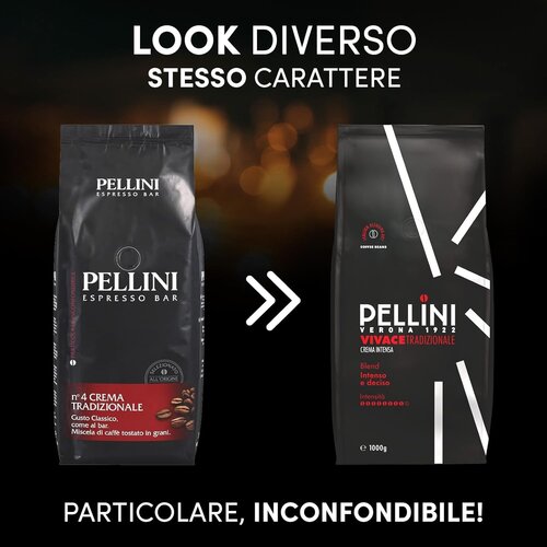 Pellini Pellini Vivace Crema Intensa bonen 1kg Pellini Pellini Vivace Crema Intensa bonen 1kg