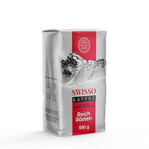 Swisso Swisso Kaffee rijke roasting gemalen 500g Swisso Swisso Kaffee rijke roasting gemalen 500g