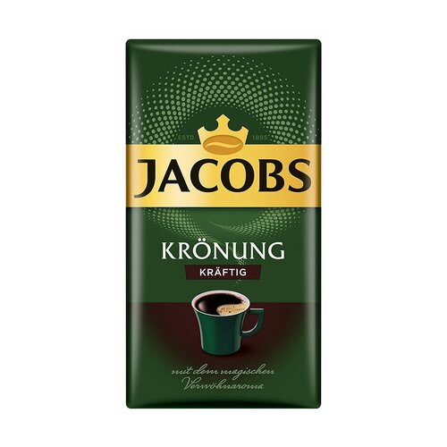 Jacobs koffie Jacobs Kronung Kraftig gemalen 500 gram THT 30-11-2026 Jacobs koffie Jacobs Kronung Kraftig gemalen 500 gram THT 30-11-2026
