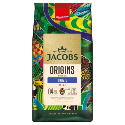 Jacobs koffie Jacobs Origins Braziliaanse koffiebonen 1kg THT 31-12-2026 Jacobs koffie Jacobs Origins Braziliaanse koffiebonen 1kg THT 31-12-2026