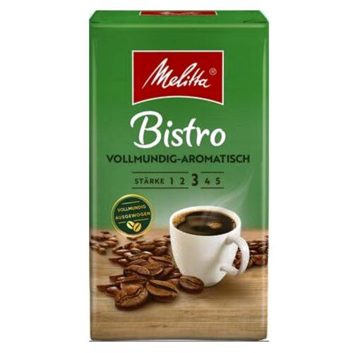 Melitta Melitta Bistro Volmondig gemalen koffie 500 g THT 04-11-2026 Melitta Melitta Bistro Volmondig gemalen koffie 500 g THT 04-11-2026