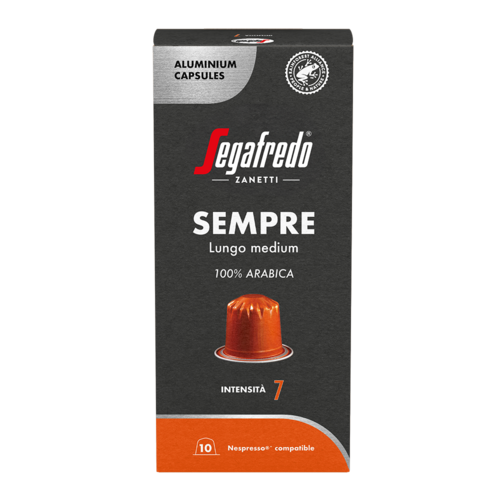 Segafredo Segafredo Sempre 10 capsules Segafredo Segafredo Sempre 10 capsules