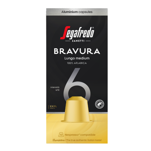 Segafredo Segafredo Bravura 10 capsules Segafredo Segafredo Bravura 10 capsules