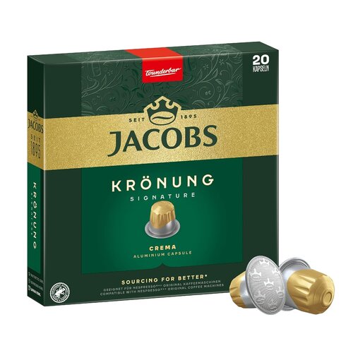 Jacobs koffie Jacobs Krönung Crema 20 Nespresso compatibele capsules - Jacobs koffie Jacobs Krönung Crema 20 Nespresso compatibele capsules -