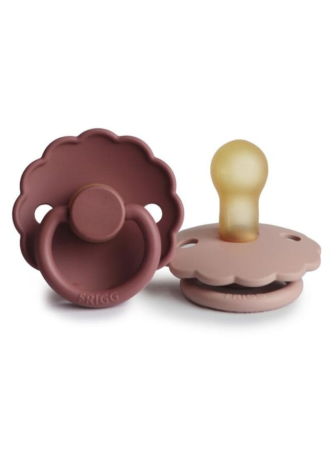 Duo Frigg - Daisy - natuurlijk rubber - Baby Blush/Woodchuck