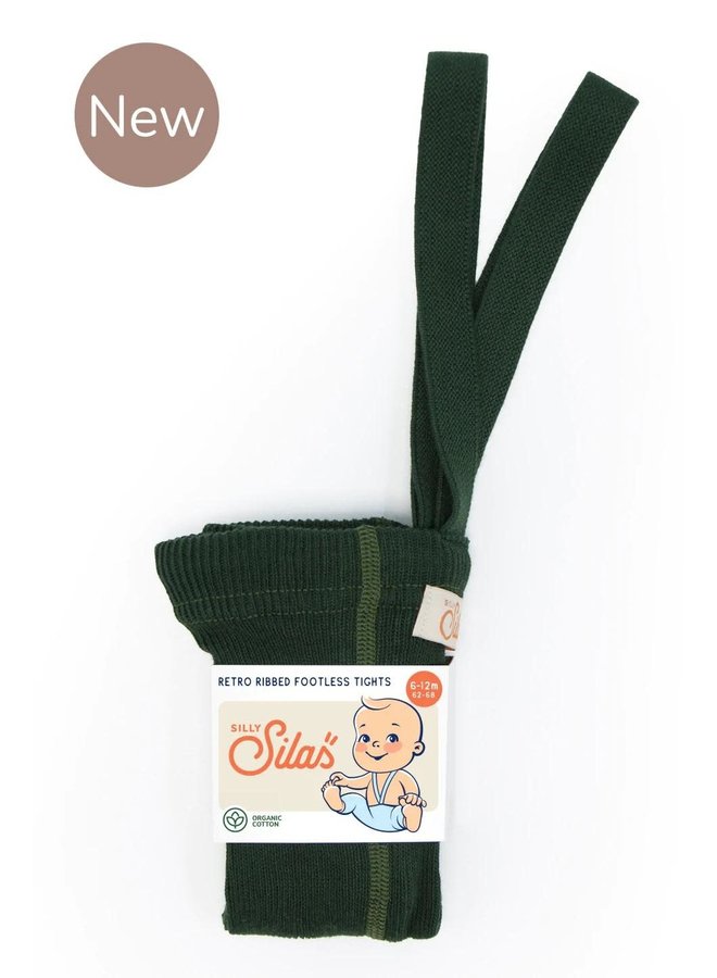 Collants Footless - Dark Forest Green - Silly Silas