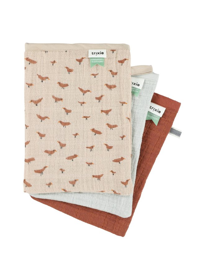 Tetra Washandjes 3 Stuks - Babbling Birds - Trixie