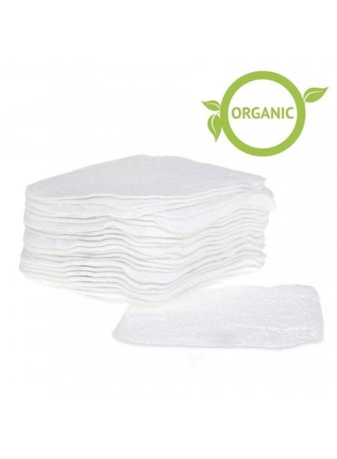 White Organic Cotton Billendoekjes- Set van 25 - Cheeky Wipes