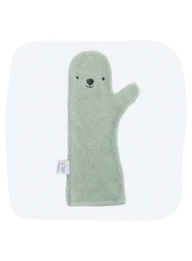 Shower Glove - Bear Green  - Invented 4 Kids