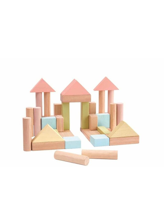 Houten Blokken Pastel - Plan Toys